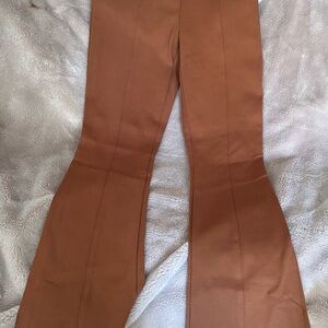 Elegant Brown Flare Pants